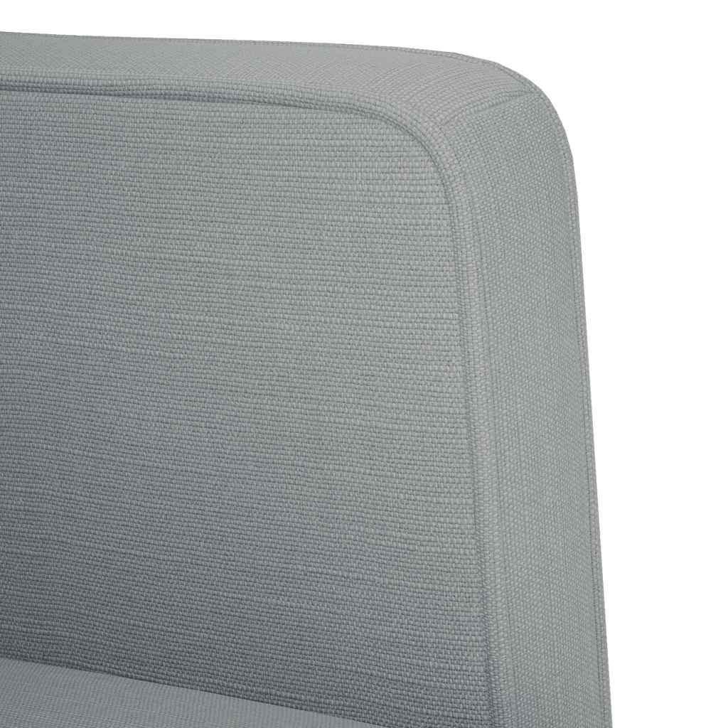 Sessel mit Armlehnen Hellgrau 53 cm Stoff