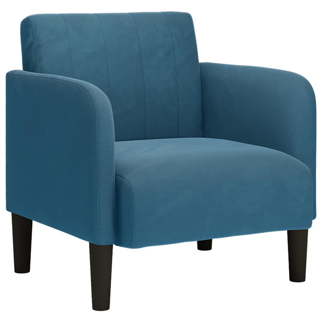 Sessel mit Armlehnen Blau 54 cm Samt