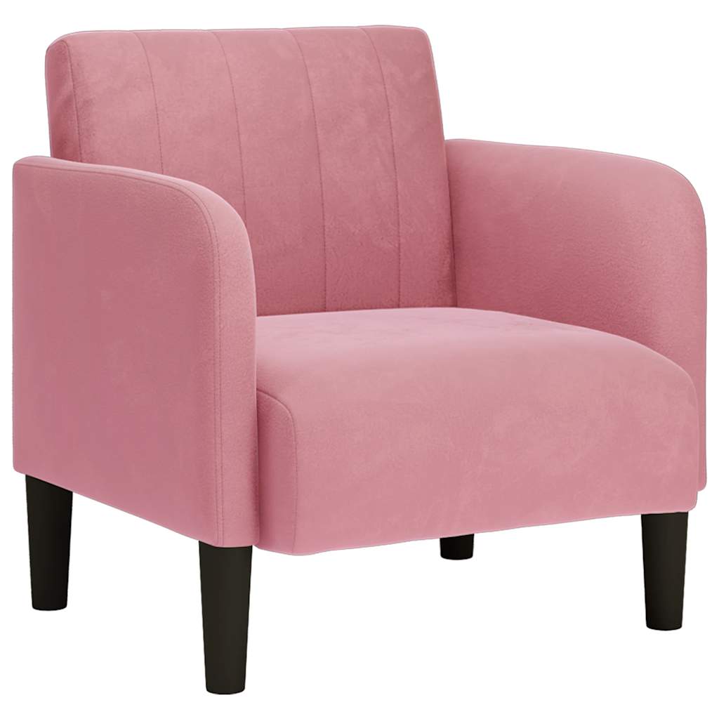 Sessel mit Armlehnen Rosa 54 cm Samt