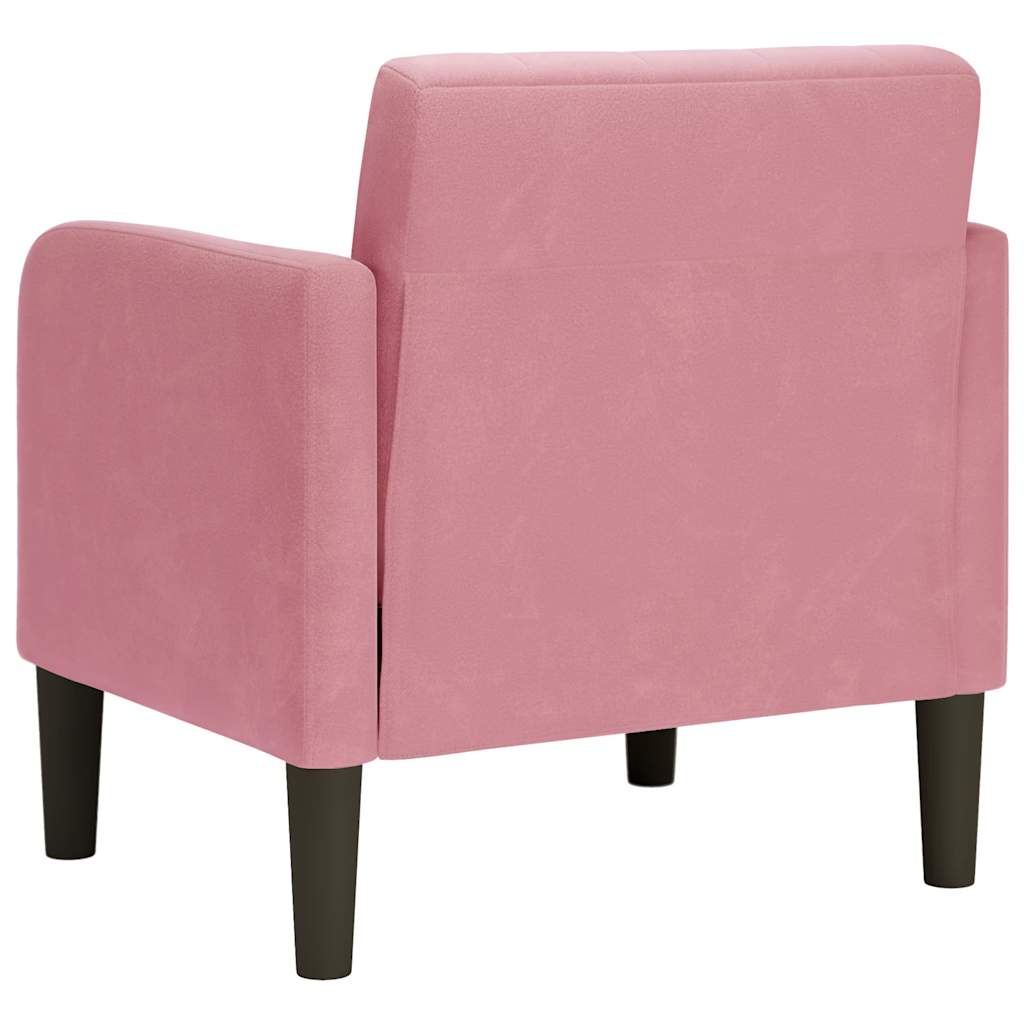 Sessel mit Armlehnen Rosa 54 cm Samt