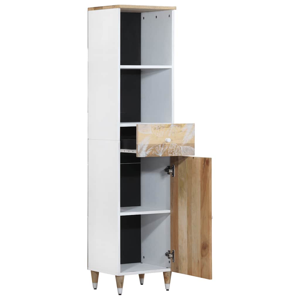 Bathroom Cabinet 38x33.5x160 cm Solid Mango Wood