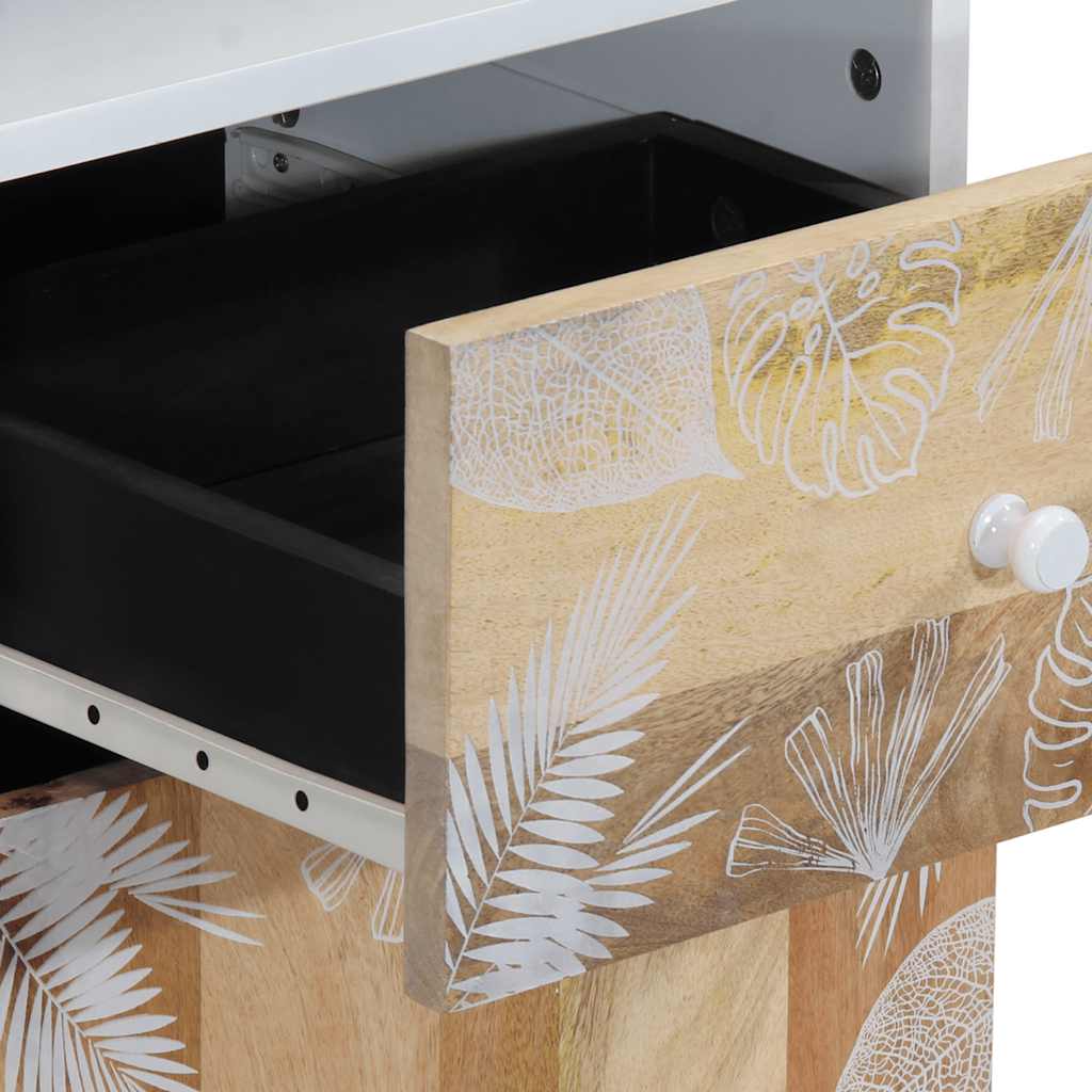 Bathroom Cabinet 38x33.5x160 cm Solid Mango Wood