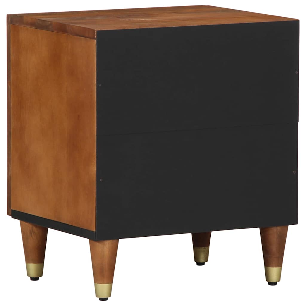 Nachttisch Honigbraun 40 x 33 x 46 cm massives Mangoholz