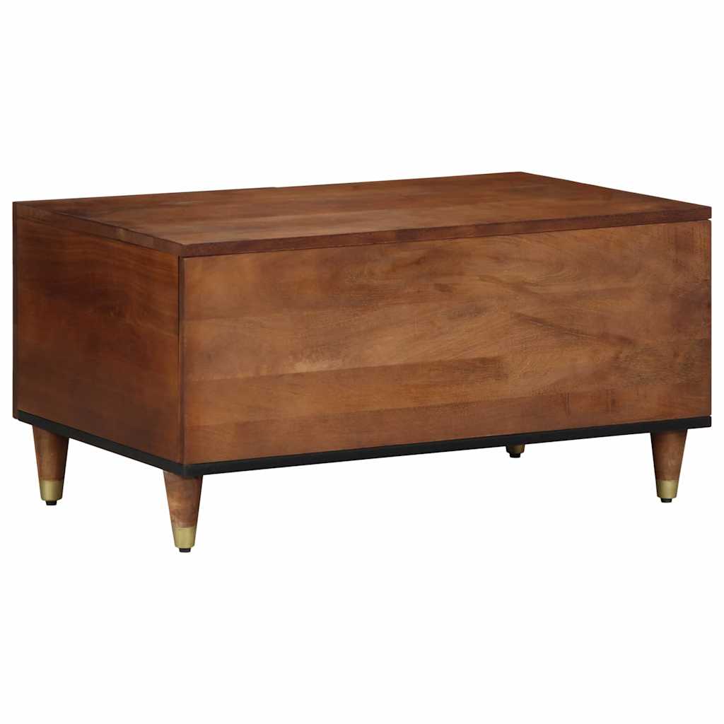 Couchtisch Honigbraun 80 x 50 x 40 cm massives Mangoholz