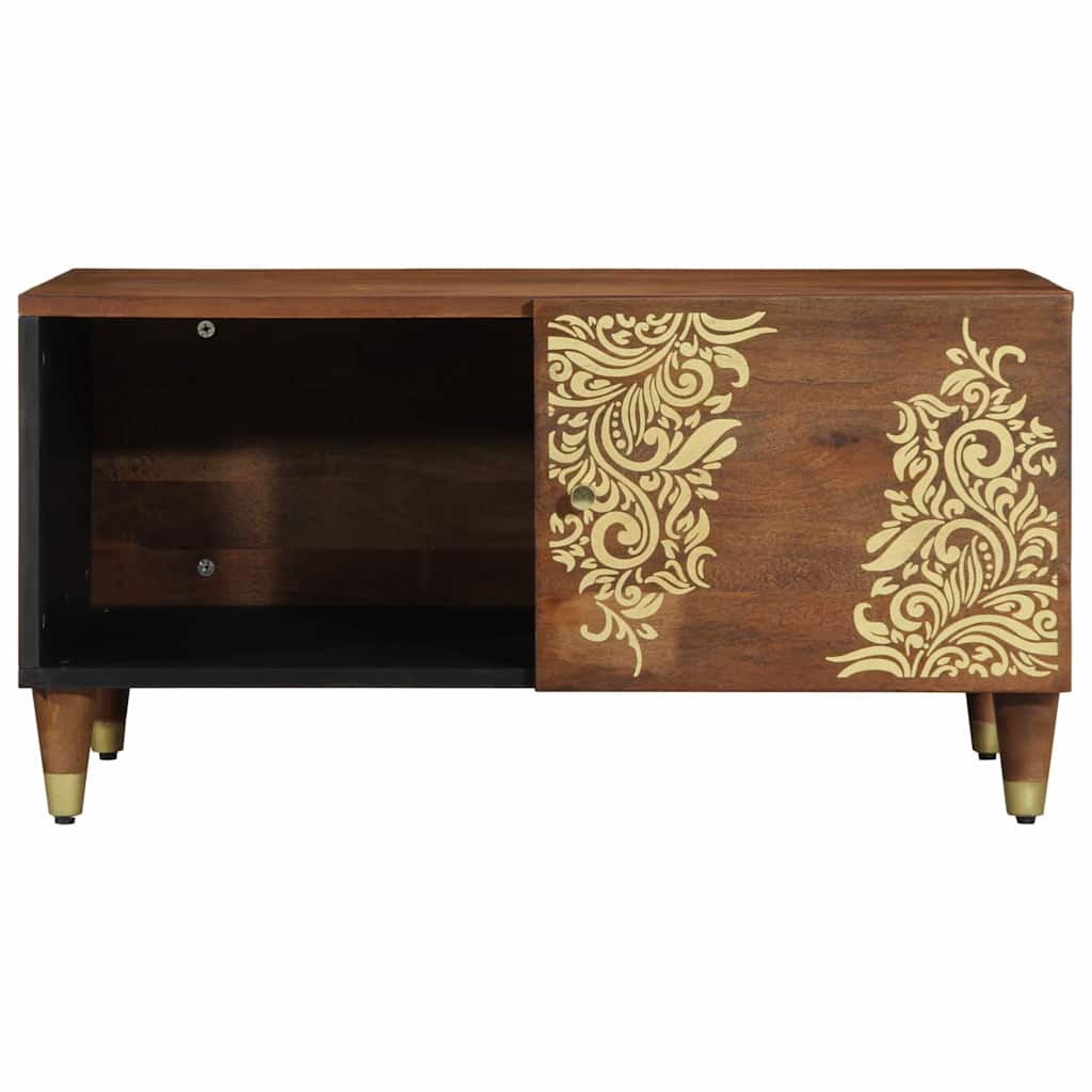 Couchtisch Honigbraun 80 x 50 x 40 cm massives Mangoholz