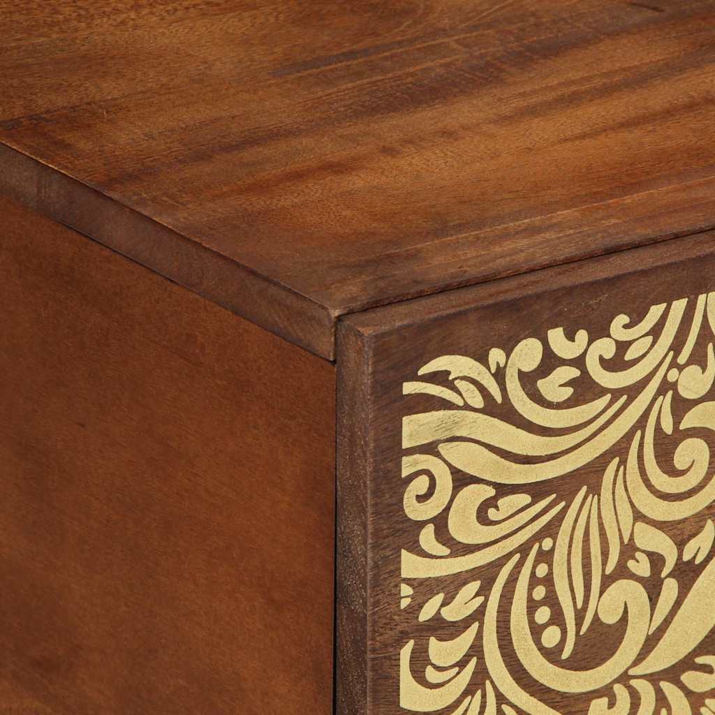 Couchtisch Honigbraun 80 x 50 x 40 cm massives Mangoholz