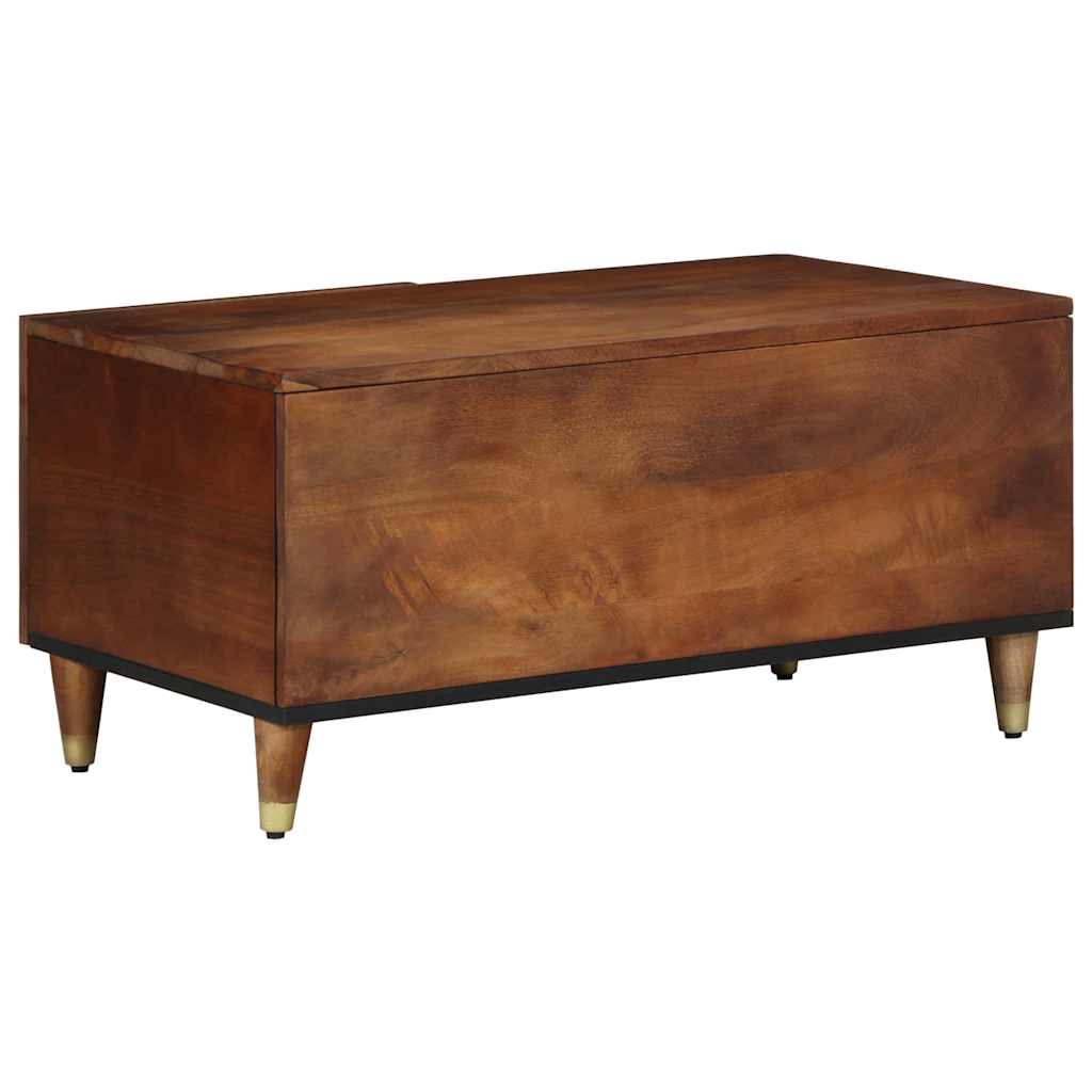Couchtisch Honigbraun 80 x 50 x 40 cm massives Mangoholz