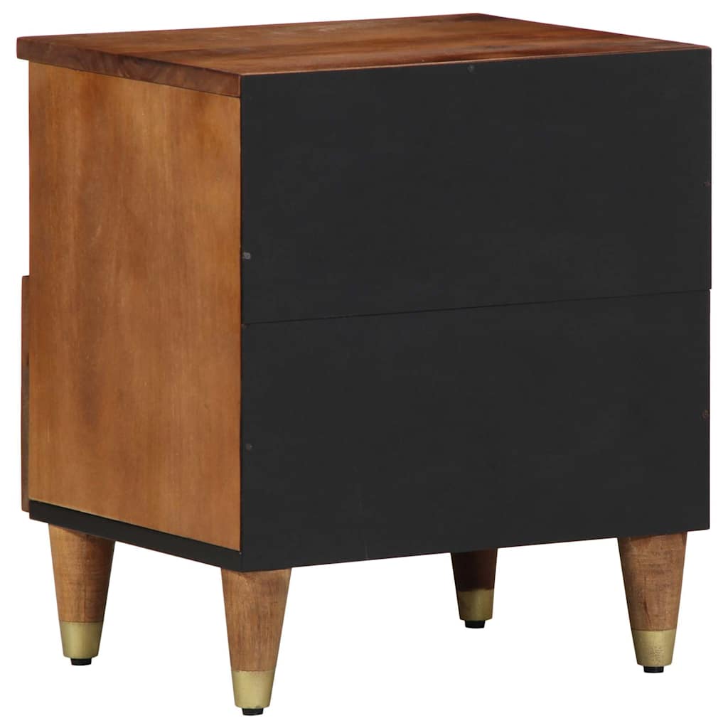 Nachttisch Honigbraun 40 x 33 x 46 cm massives Mangoholz