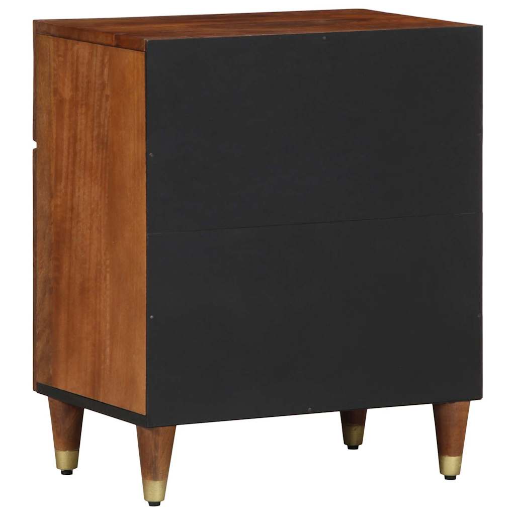 Nachttisch Honigbraun 50 x 33 x 60 cm massives Mangoholz