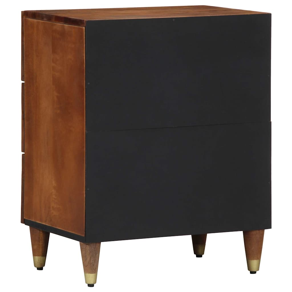 Nachttisch Honigbraun 50 x 33 x 62 cm massives Mangoholz