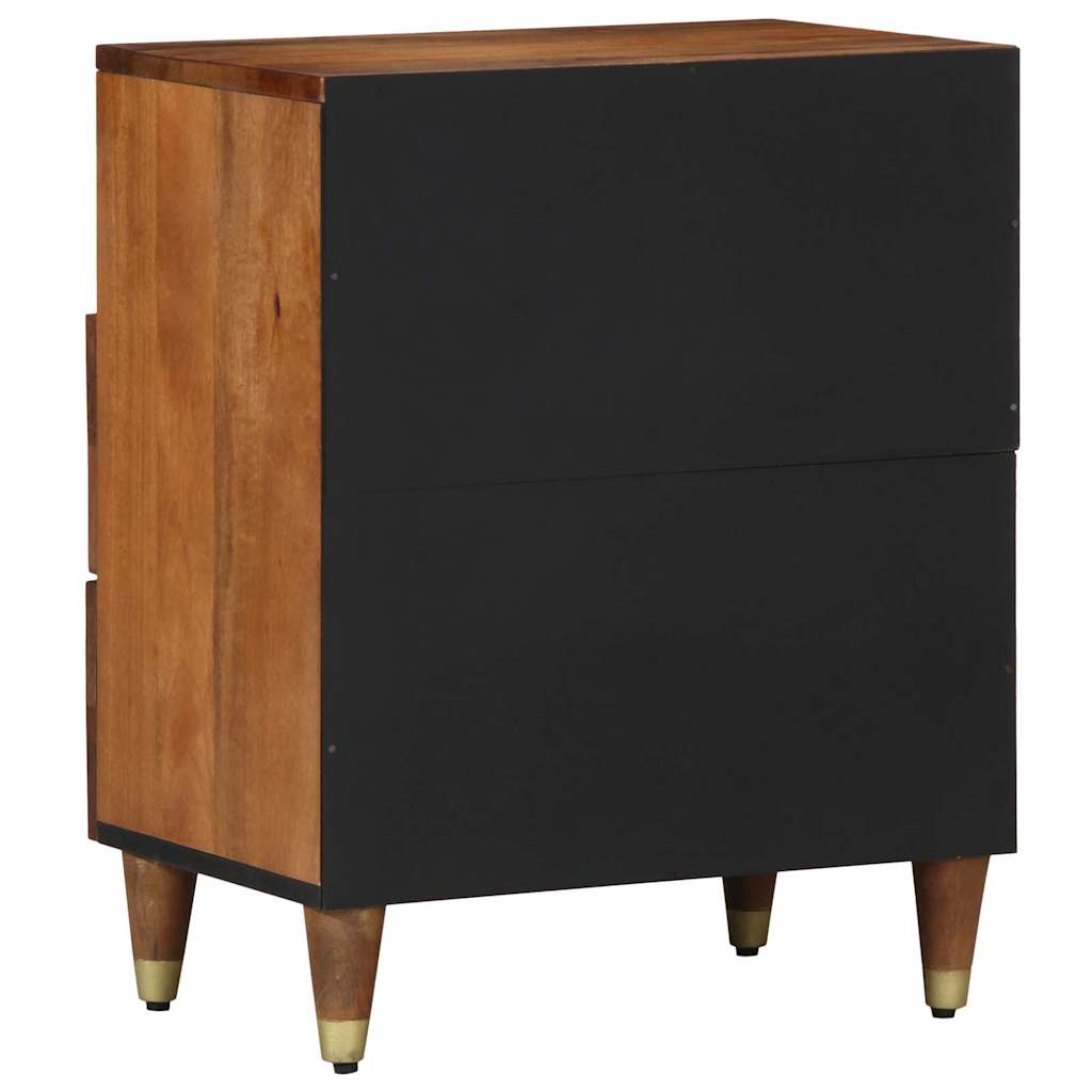 Nachttisch Honigbraun 50 x 33 x 62 cm massives Mangoholz