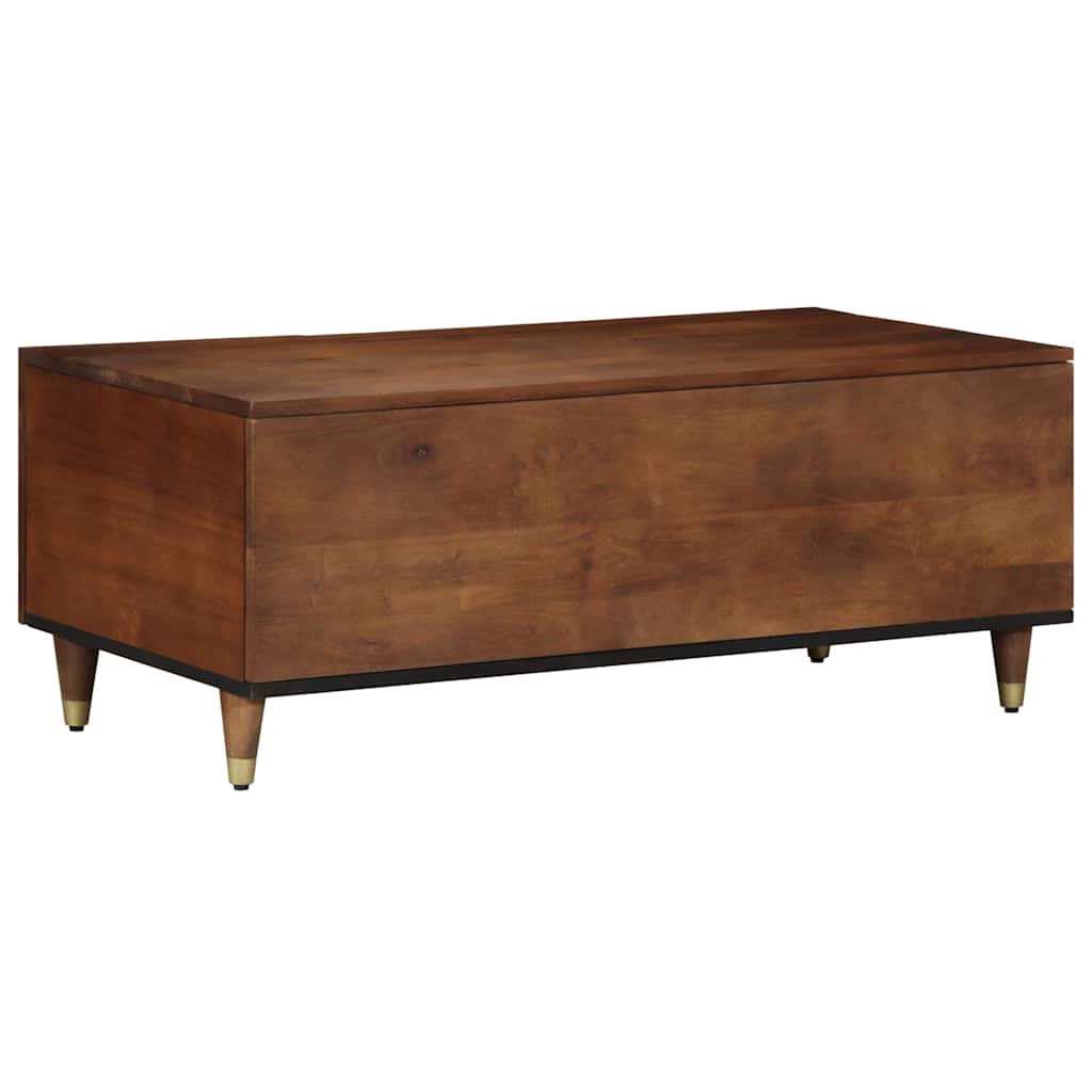 Couchtisch Honigbraun 100 x 54 x 40 cm massives Mangoholz