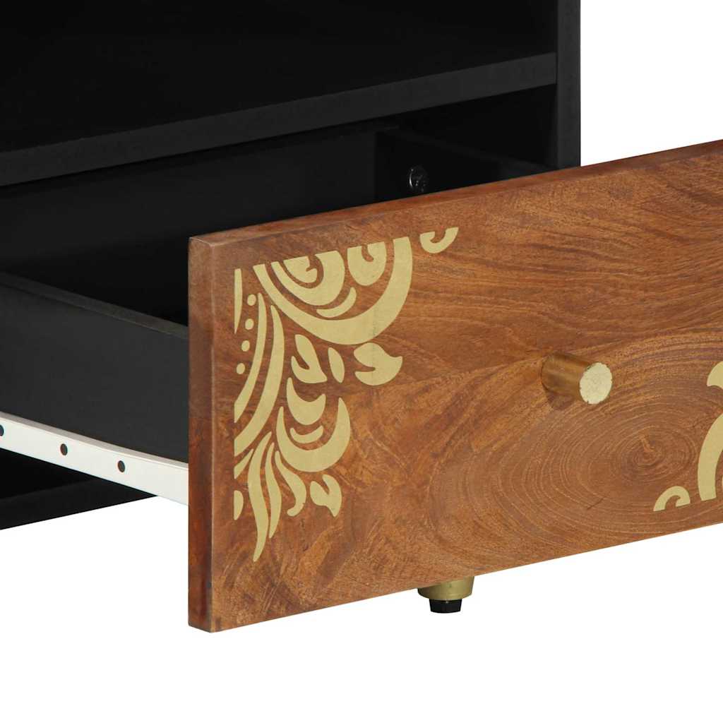 Couchtisch Honigbraun 80 x 54 x 40 cm massives Mangoholz