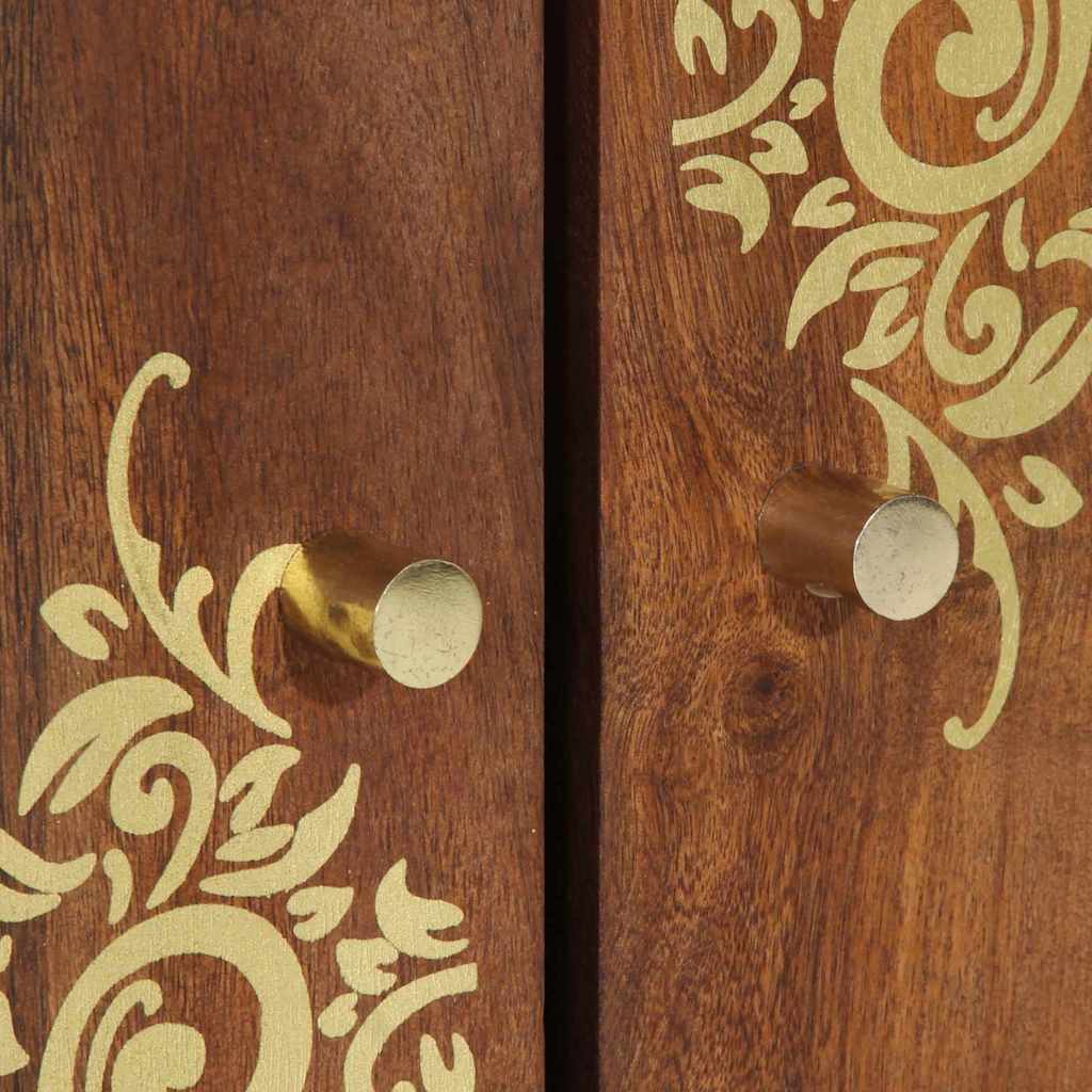 Badezimmerschrank Braun 62 x 33 x 58 cm Massivholz Mango