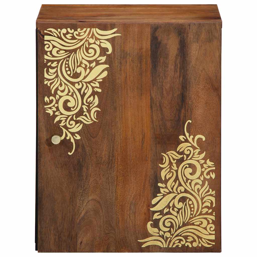 Badezimmer-Schrank Braun 38 x 33,5 x 48 cm Massivholz Mango
