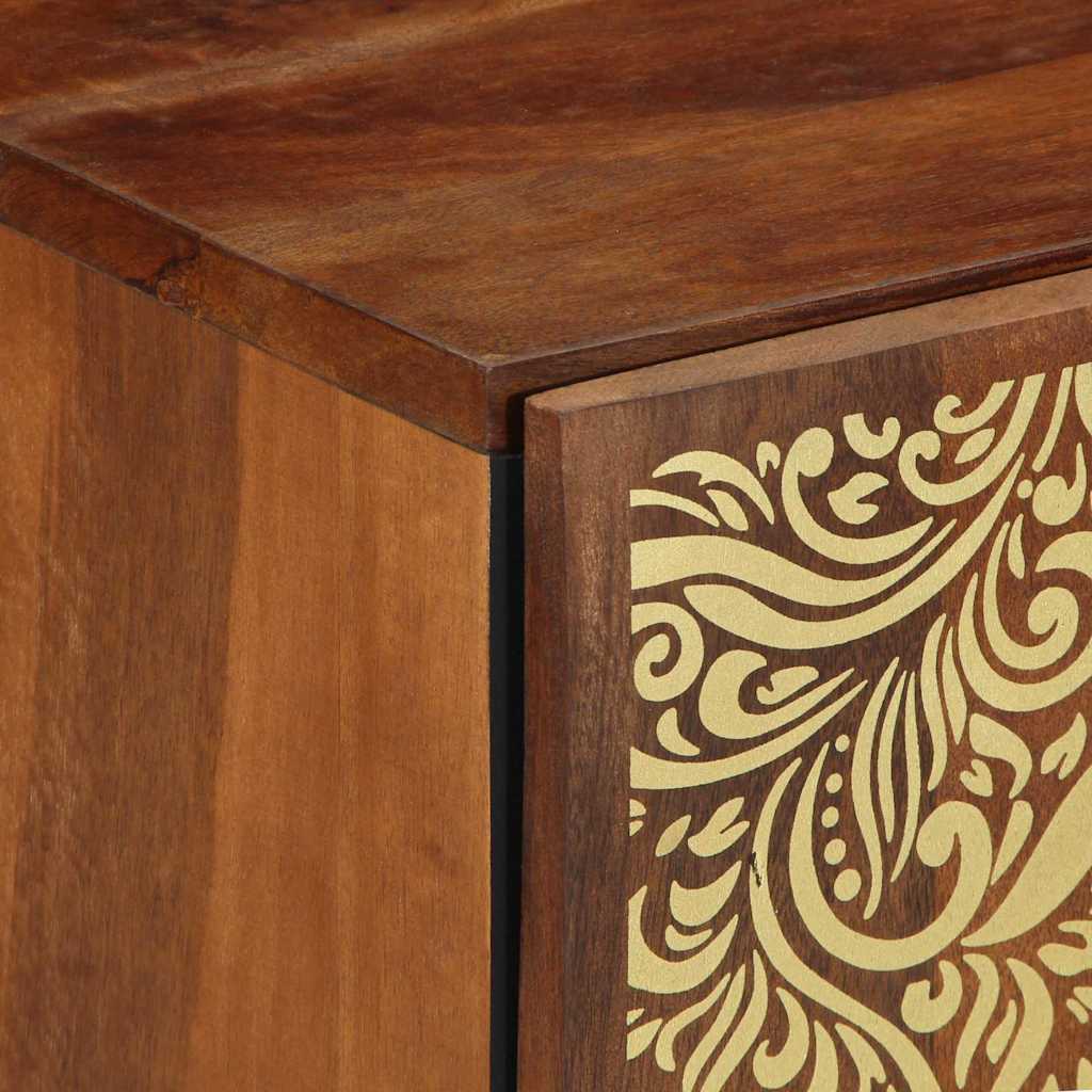 Badezimmerschrank Braun 38 x 33.5 x 58 cm Massivholz Mango