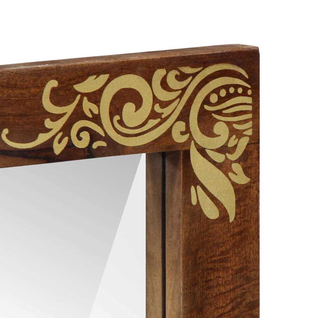 Badezimmerspiegel Braun 50 x 70 x 3 cm Massivholz Mango