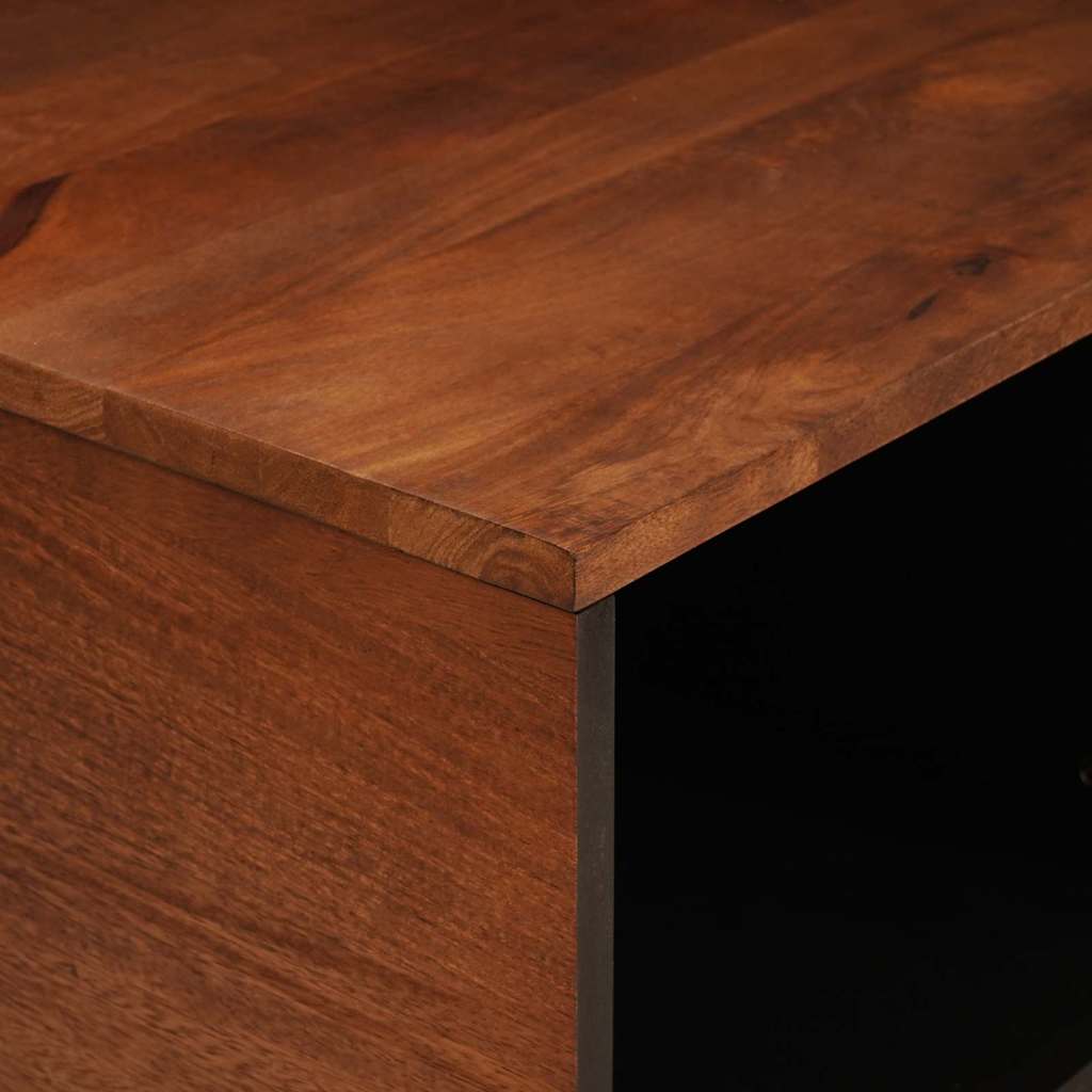 Kaffee-Tische Braun 80 x 50 x 40 cm Rohr und massives Mangoholz
