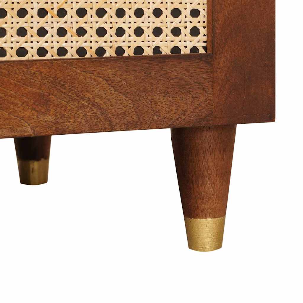 Kaffee-Tische Braun 80 x 50 x 40 cm Rohr und massives Mangoholz