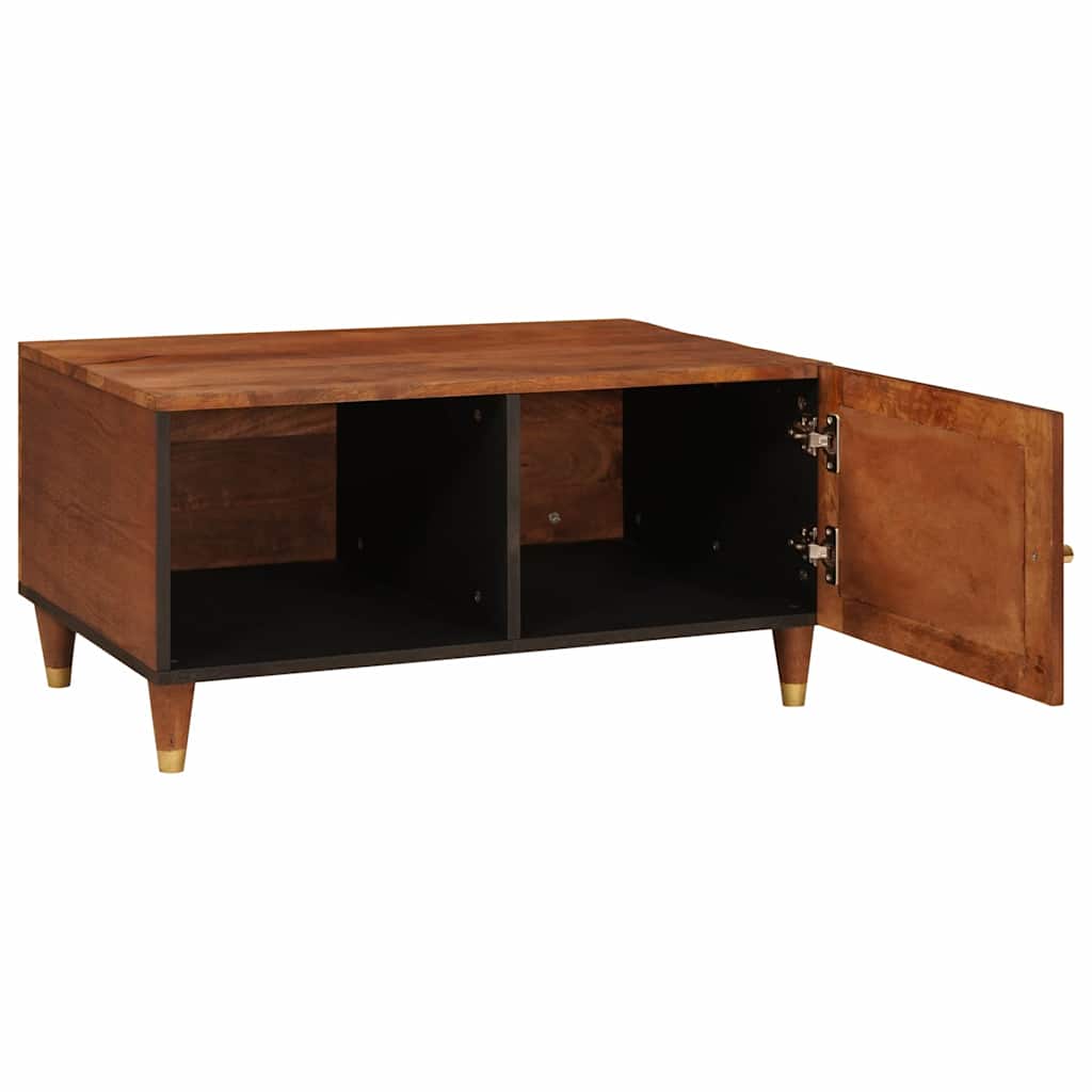 Kaffee-Tische Braun 80 x 50 x 40 cm Rohr und massives Mangoholz
