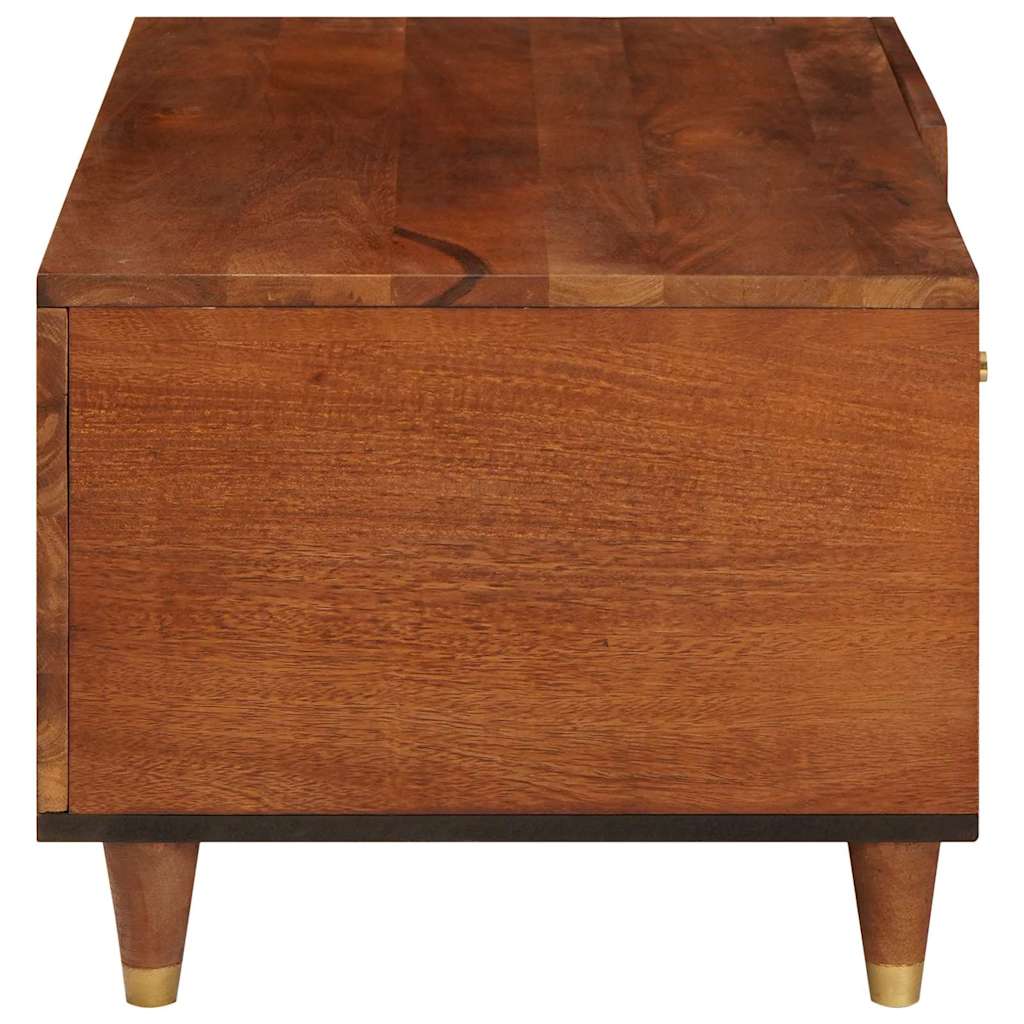 Kaffee-Tische Braun 80 x 50 x 40 cm Rohr und massives Mangoholz