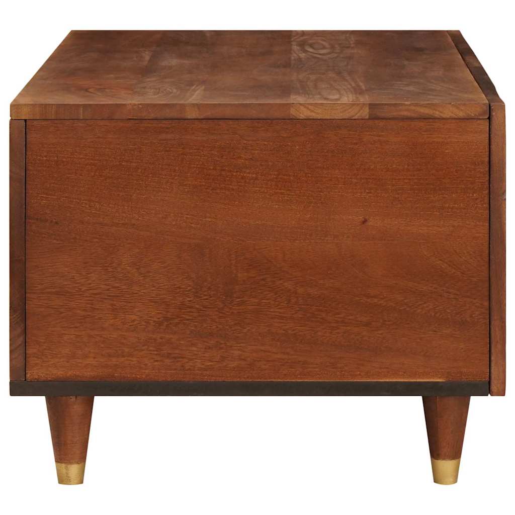 Kaffee-Tische Braun 80 x 50 x 40 cm Rohr und massives Mangoholz
