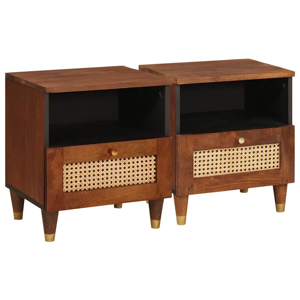 Nachttische mit Schubladen 2 pcs 40 x 33 x 46 cm