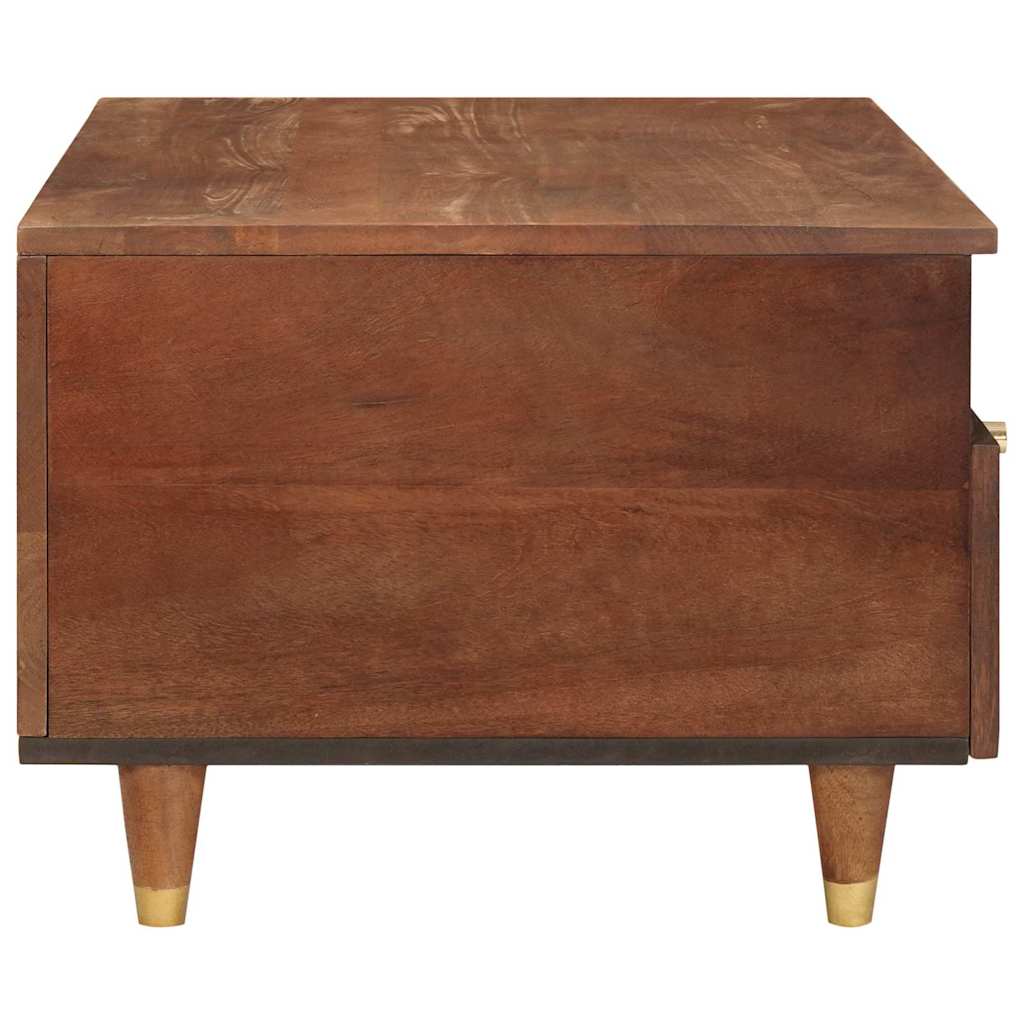 Kaffee-Tische Braun 80 x 54 x 40 cm Rohr und massives Mangoholz