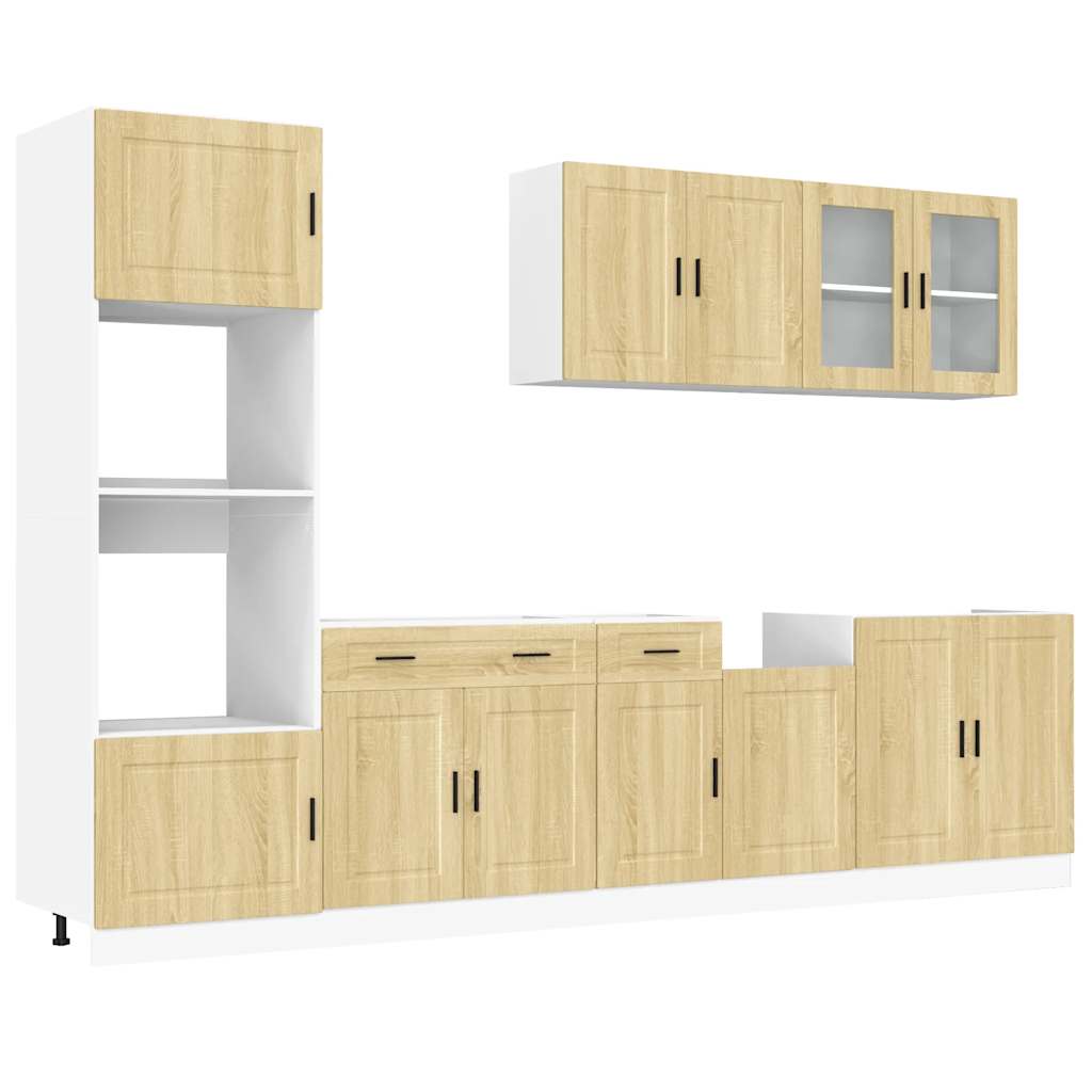 7-tlg. Küchenschrank-Set Porto Sonoma-Eiche Holzwerkstoff