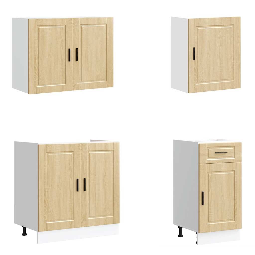 7-tlg. Küchenschrank-Set Porto Sonoma-Eiche Holzwerkstoff