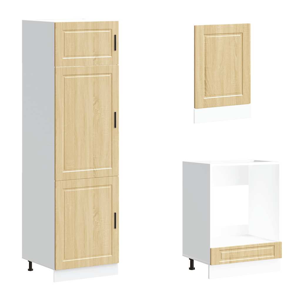 7-tlg. Küchenschrank-Set Porto Sonoma-Eiche Holzwerkstoff
