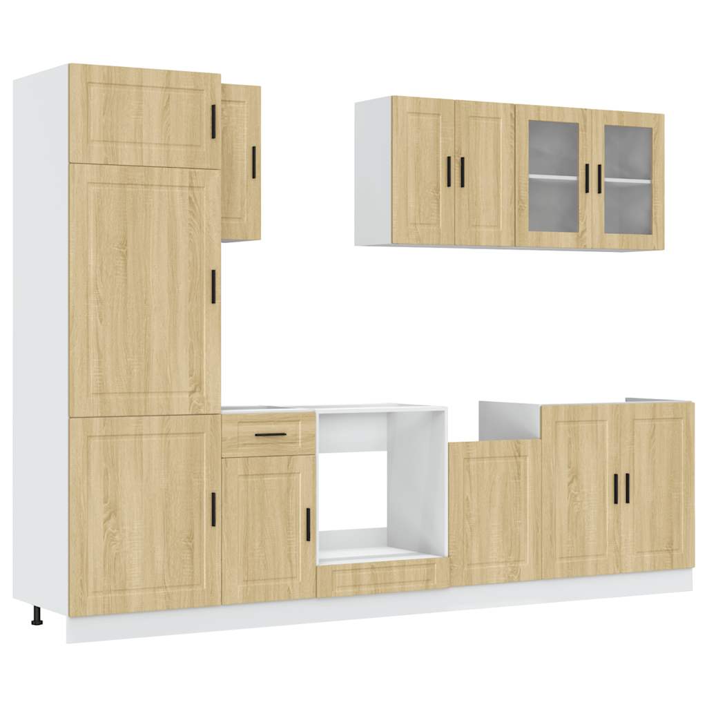 8-tlg. Küchenschrank-Set Porto Sonoma-Eiche Holzwerkstoff