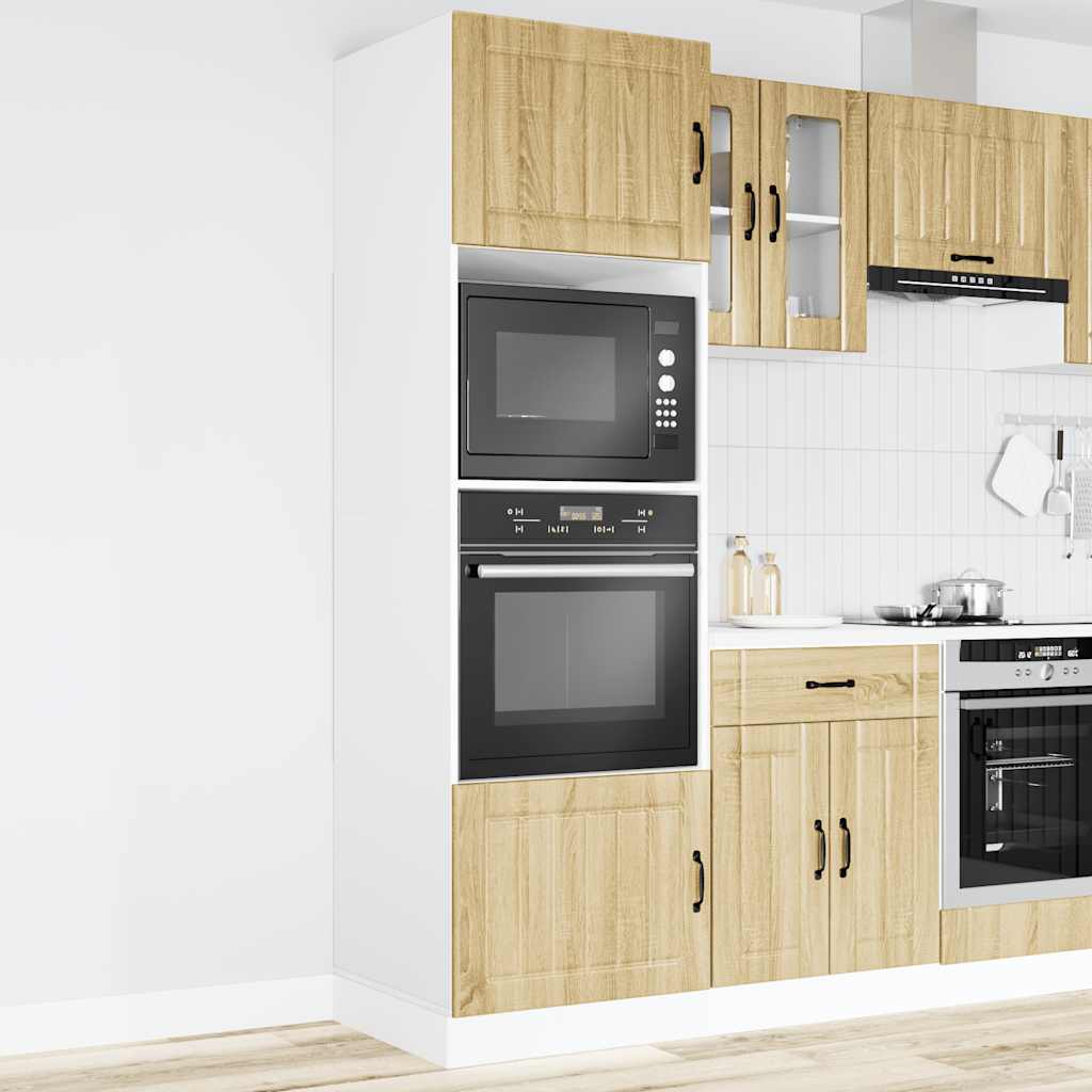 Built-in stove cabinets 2 pcs. Lucca Sonoma oak wood material