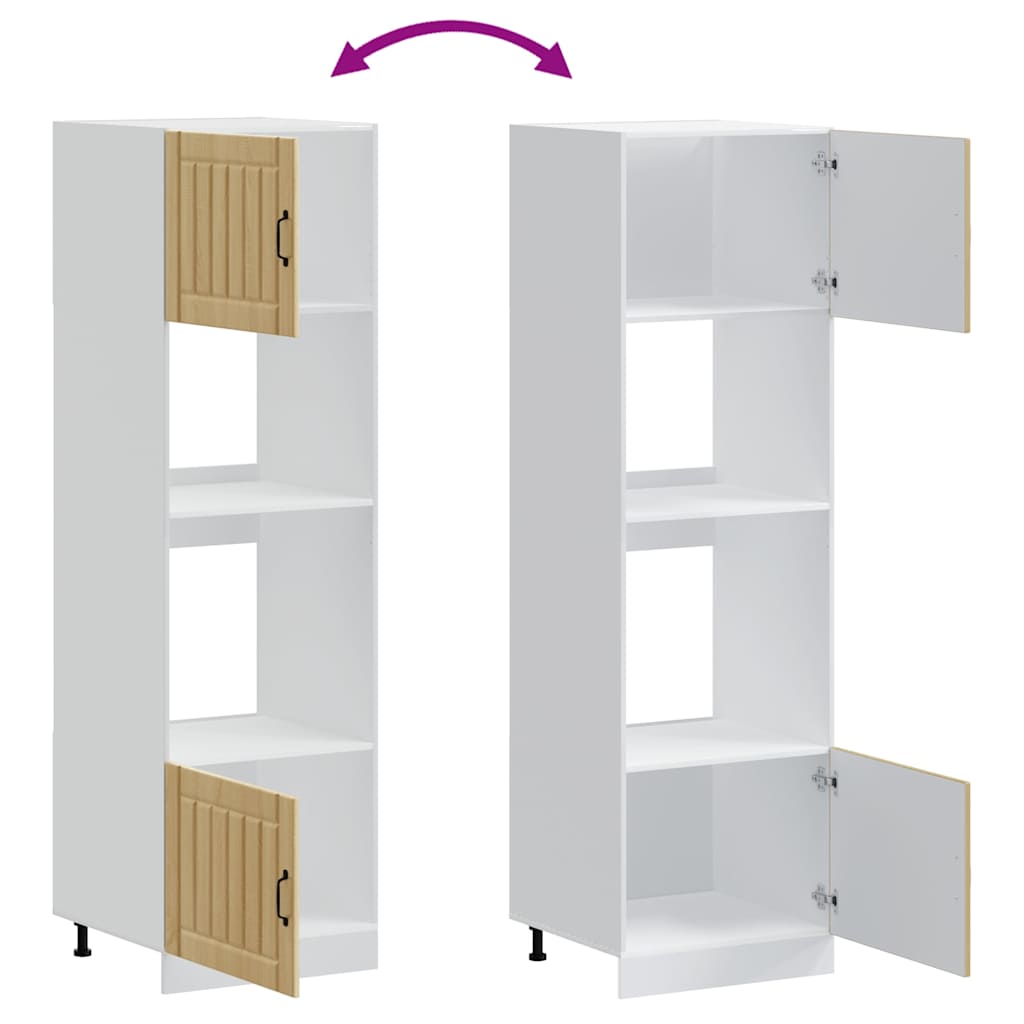 Built-in stove cabinets 2 pcs. Lucca Sonoma oak wood material