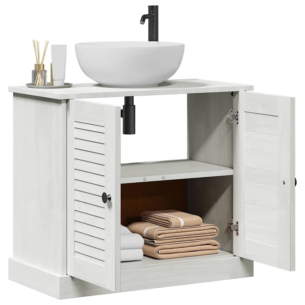 Waschbecken-Schränkchen VIGO Antik Weiß 67,5 x 34 x 59 cm