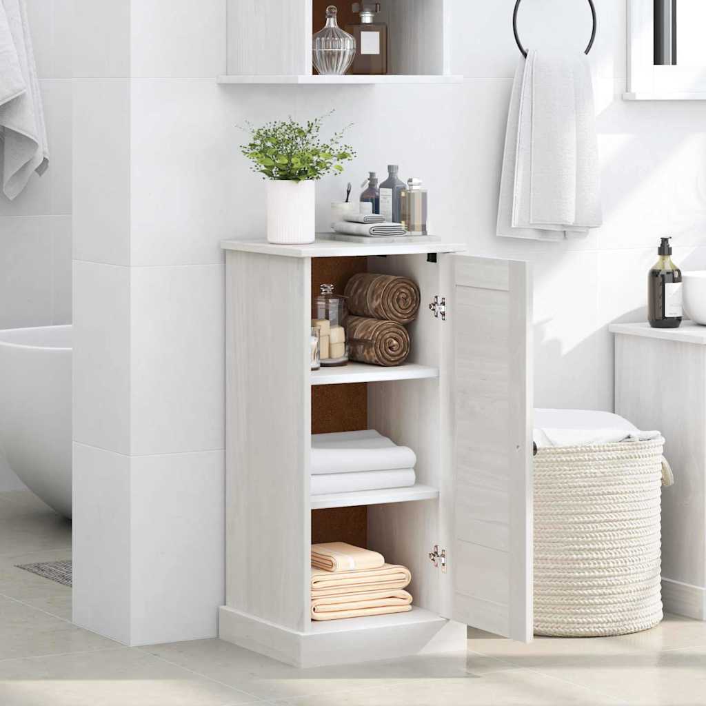Badschrank VIGO Antik Weiß 37 x 34 x 80 cm Massivholz Kiefer