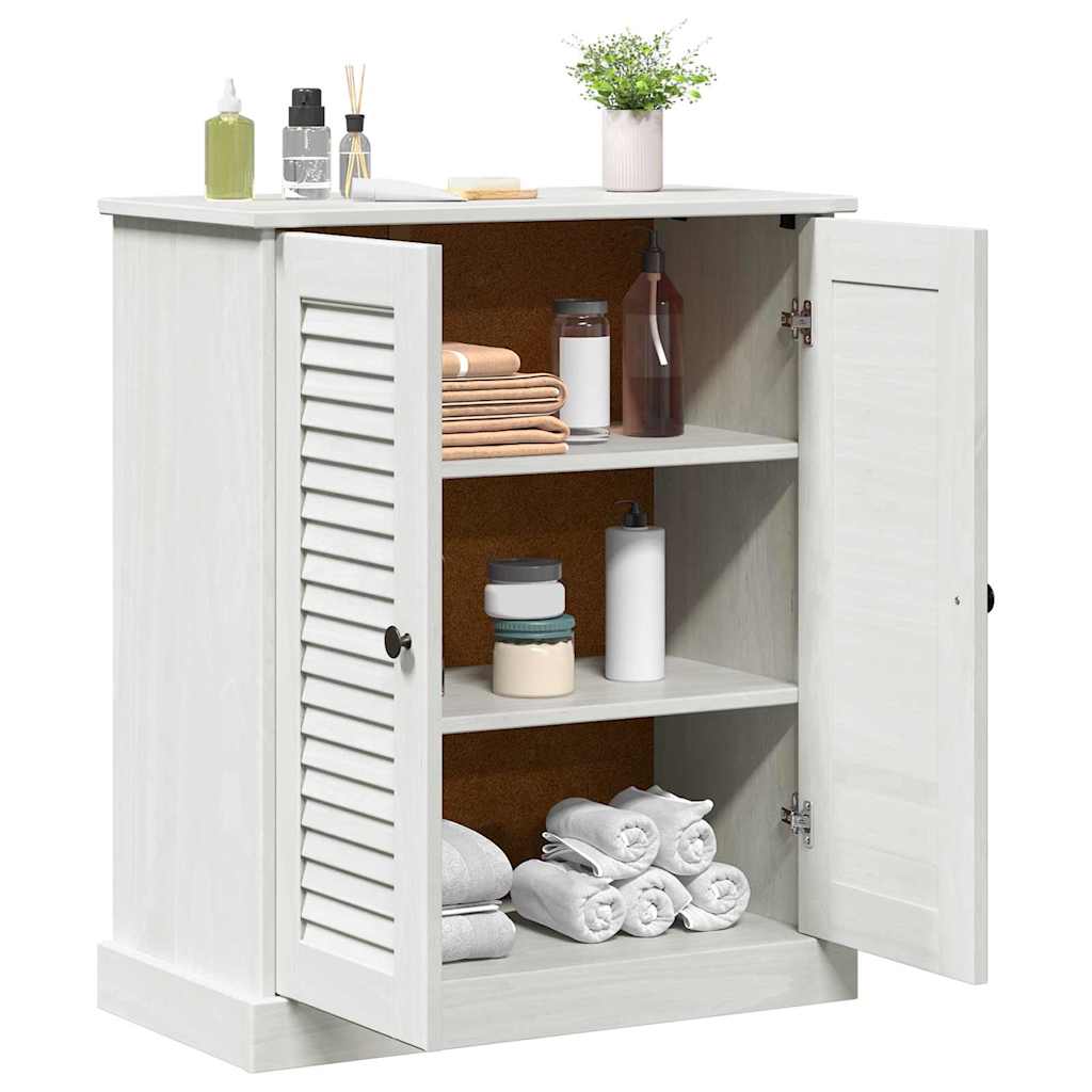 Badezimmer Schrank mit Speicher VIGO Weiß 67,5 x 34 x 80 cm