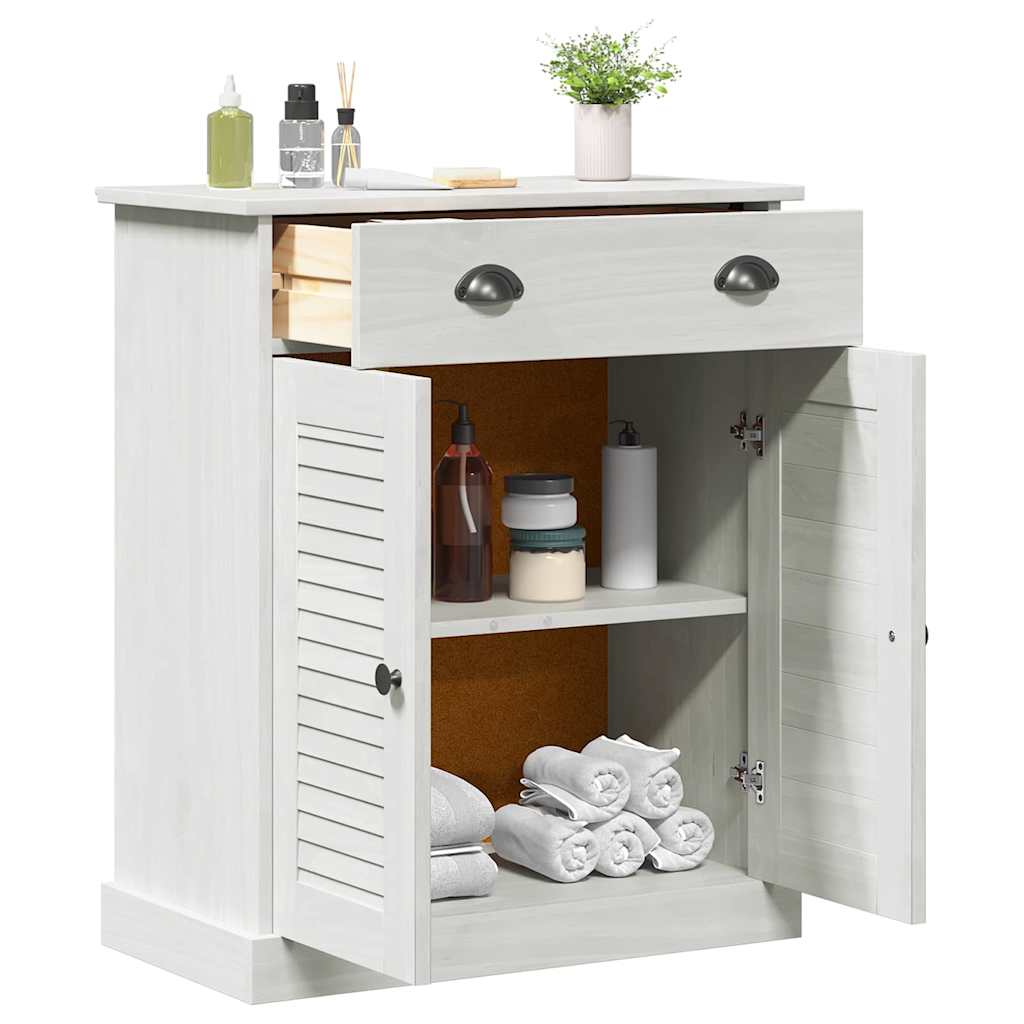 Badezimmer Schrank mit Speicher VIGO Weiß 67,5 x 34 x 80 cm