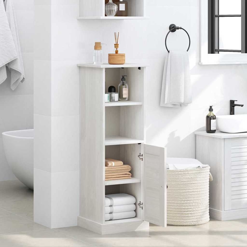 Badezimmer Schrank VIGO Weiß 37 x 34 x 110 cm Massivholz Kiefer