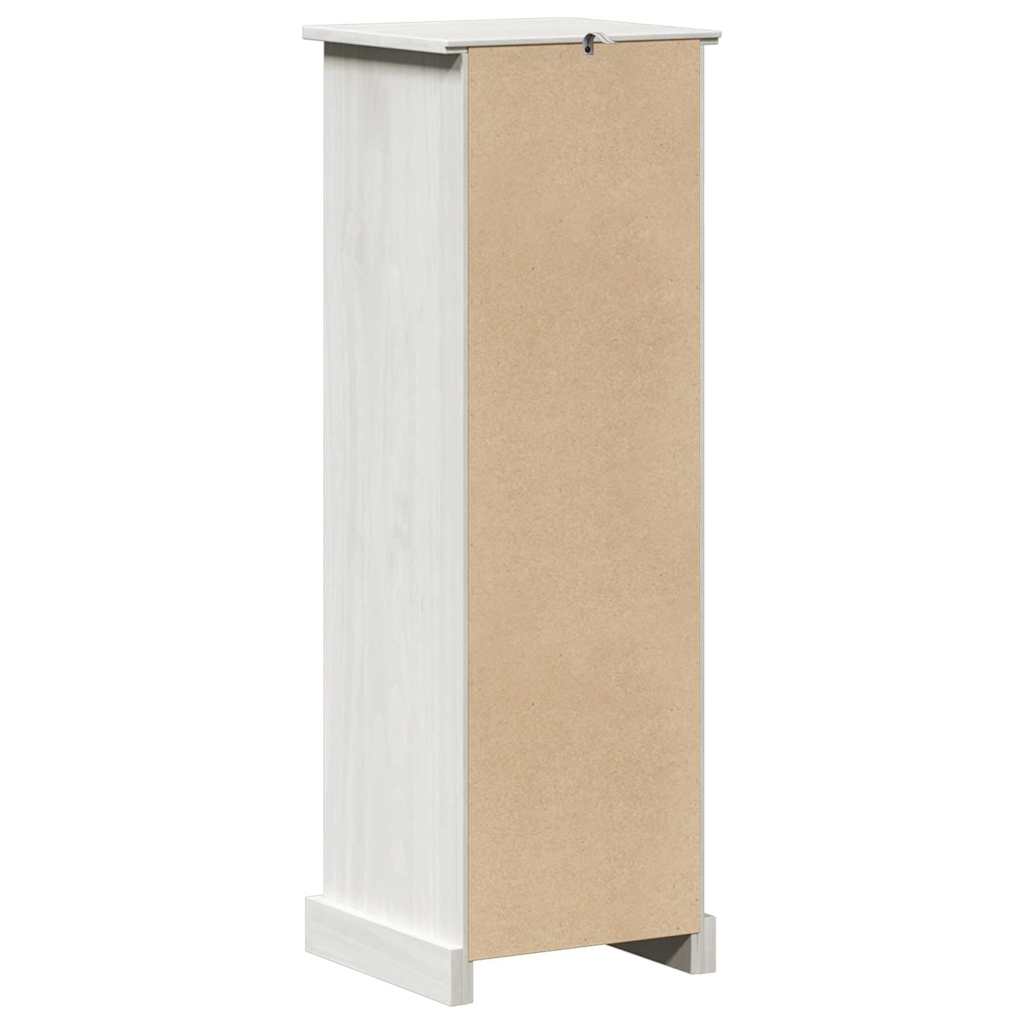 Badezimmer Schrank VIGO Weiß 37 x 34 x 110 cm Massivholz Kiefer
