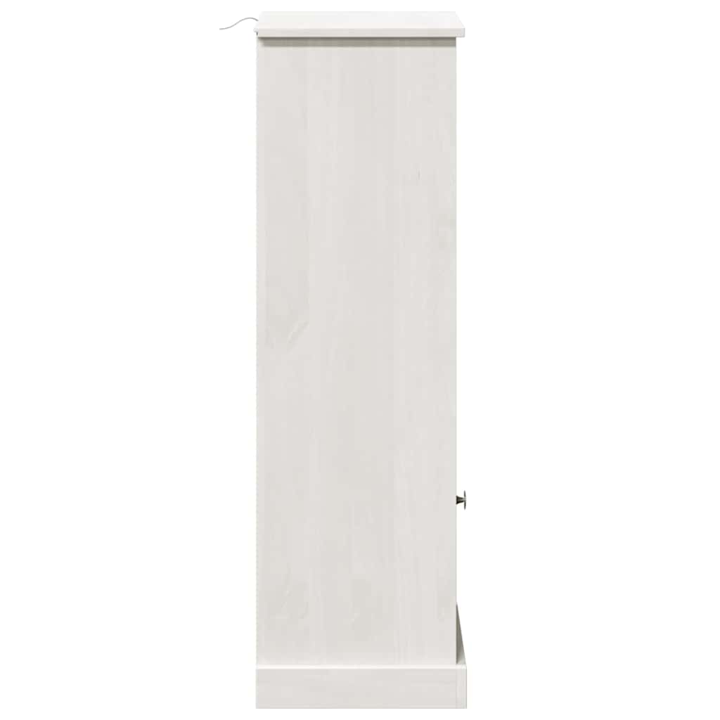 Badezimmer Schrank VIGO Weiß 37 x 34 x 110 cm Massivholz Kiefer