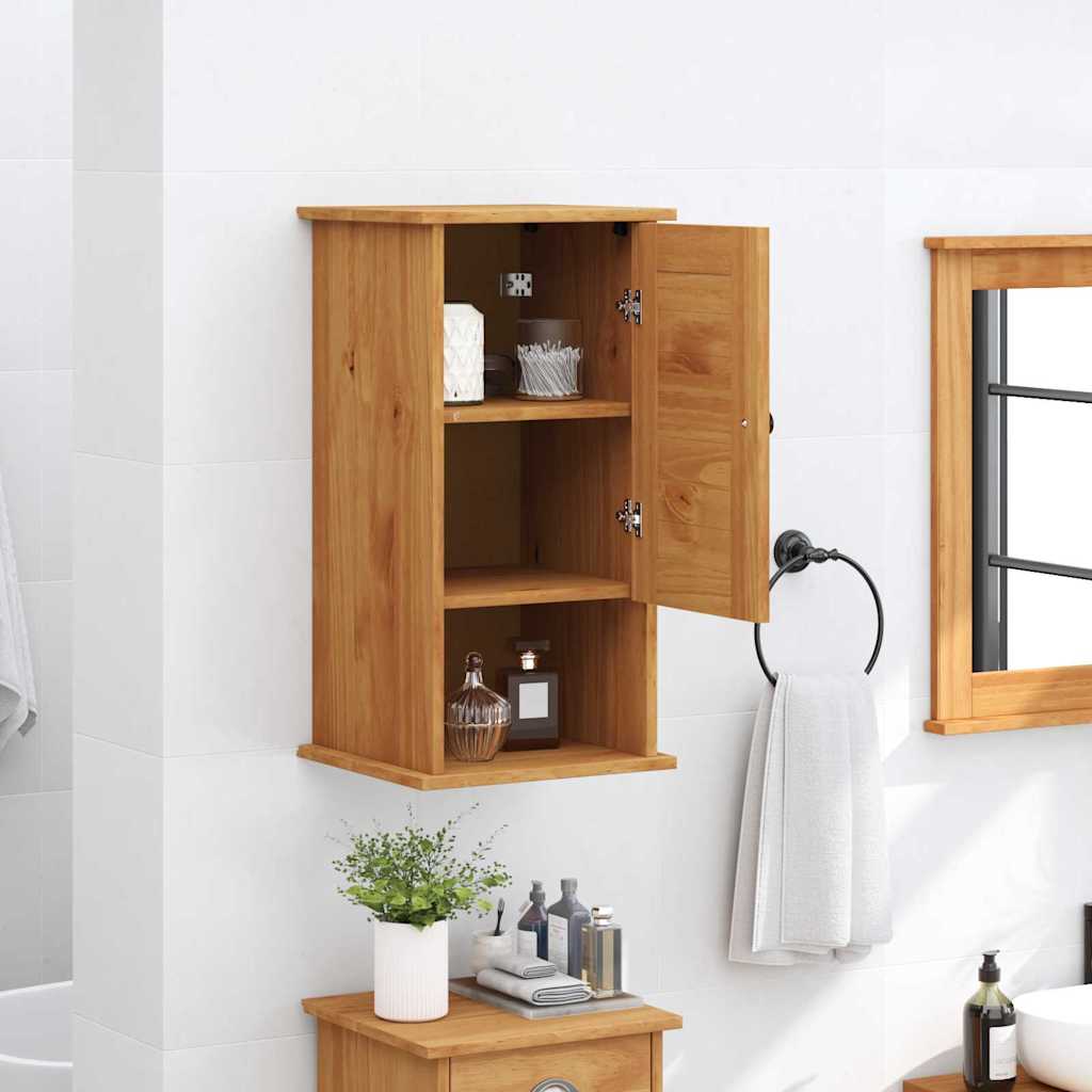 Wandmontierter Badezimmerschrank mit Speicher VIGO Honigbraun