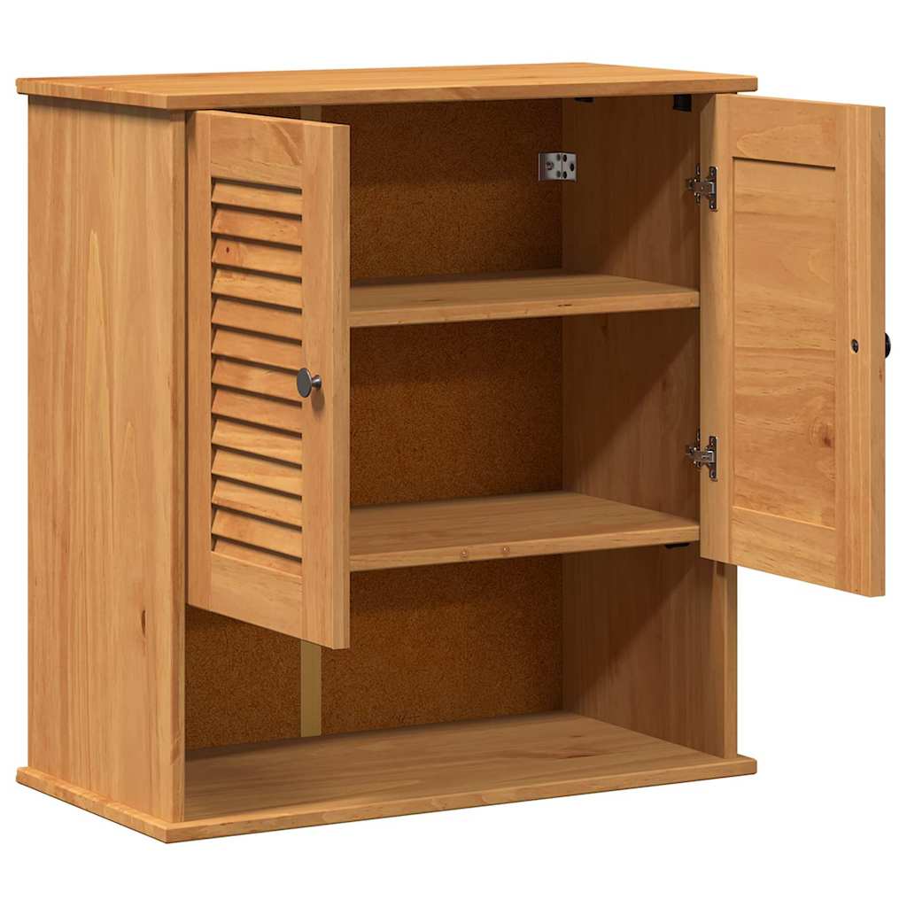 Wandmontierter Badezimmerschrank Wandmontiert VIGO Honigbraun