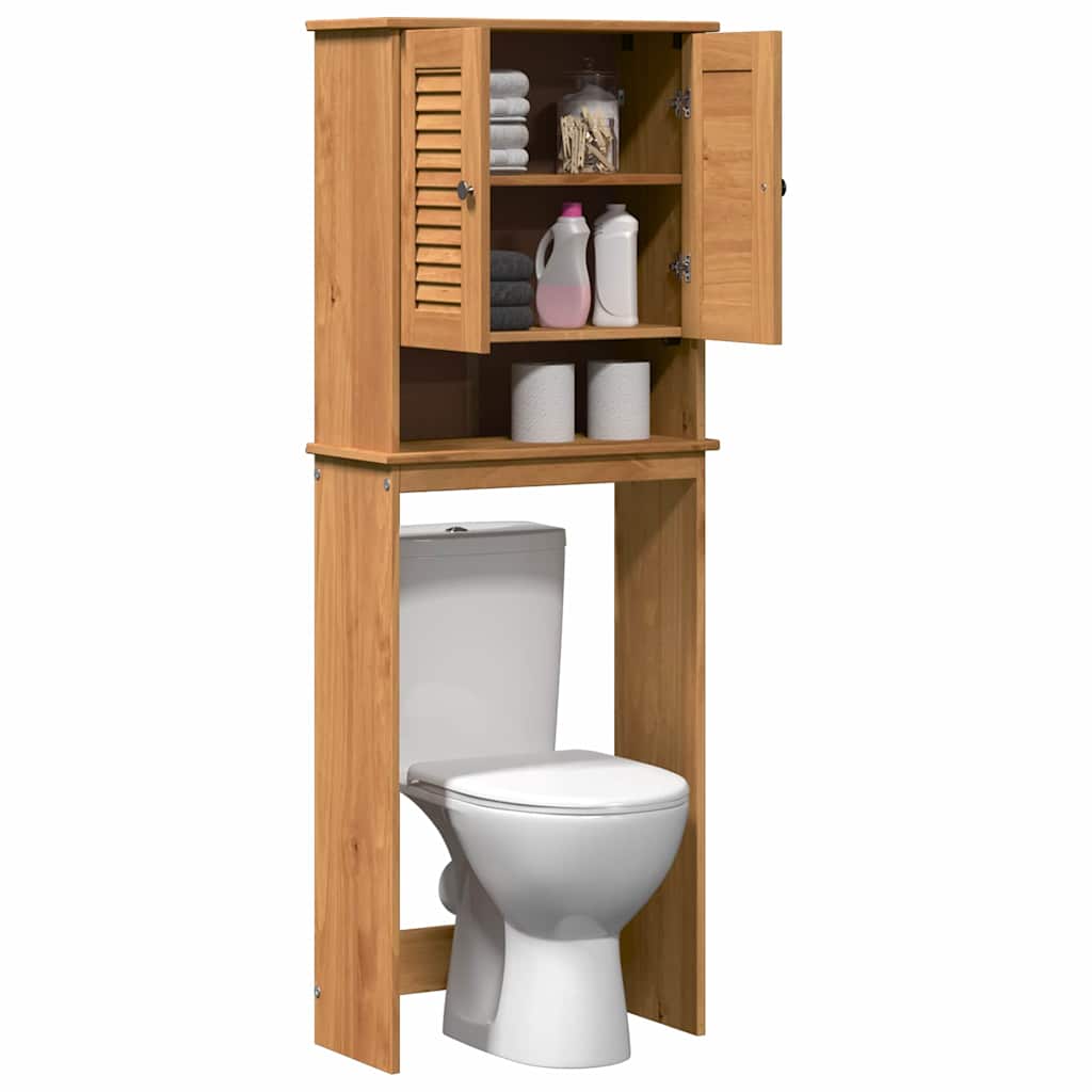 WC-Schränke VIGO Honigbraun 60 x 27 x 161 cm Massivholz Kiefer