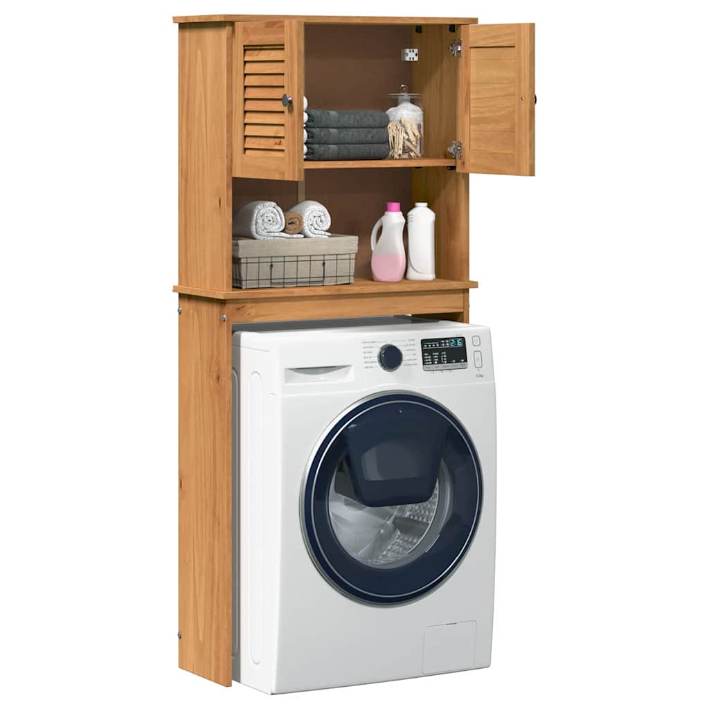 Waschmaschinen-Schrank VIGO Honigbraun 72,5 x 27 x 161 cm