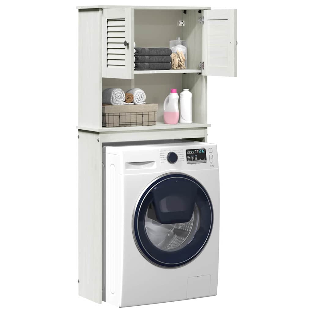 Waschmaschinen-Schrank mit Regal VIGO Weiß 72,5 x 27 x 161 cm