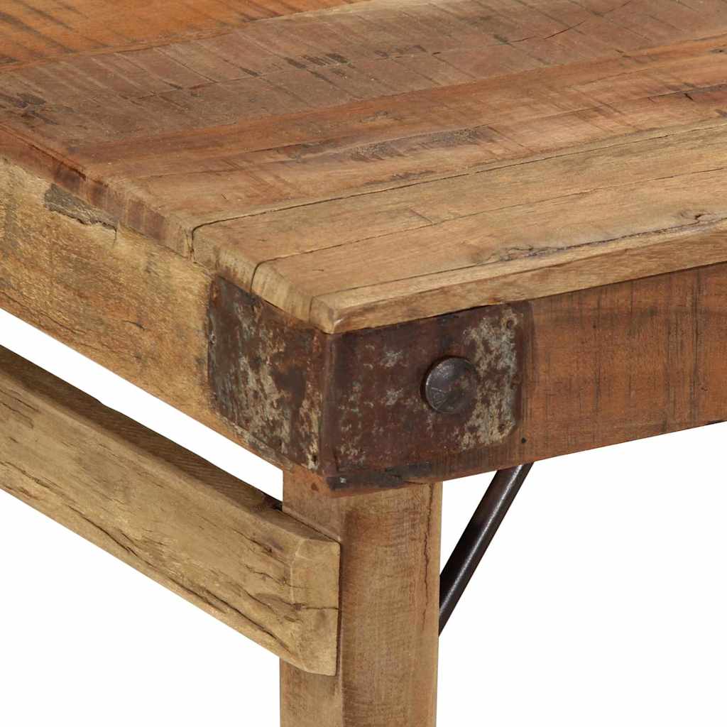 Couchtisch Braun 110 x 55 x 40 cm recyceltes Massivholz