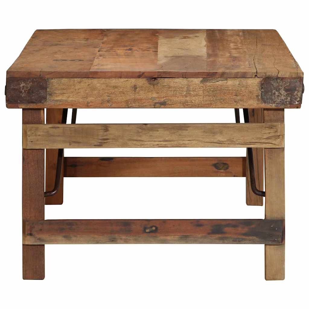 Couchtisch Braun 110 x 55 x 40 cm recyceltes Massivholz