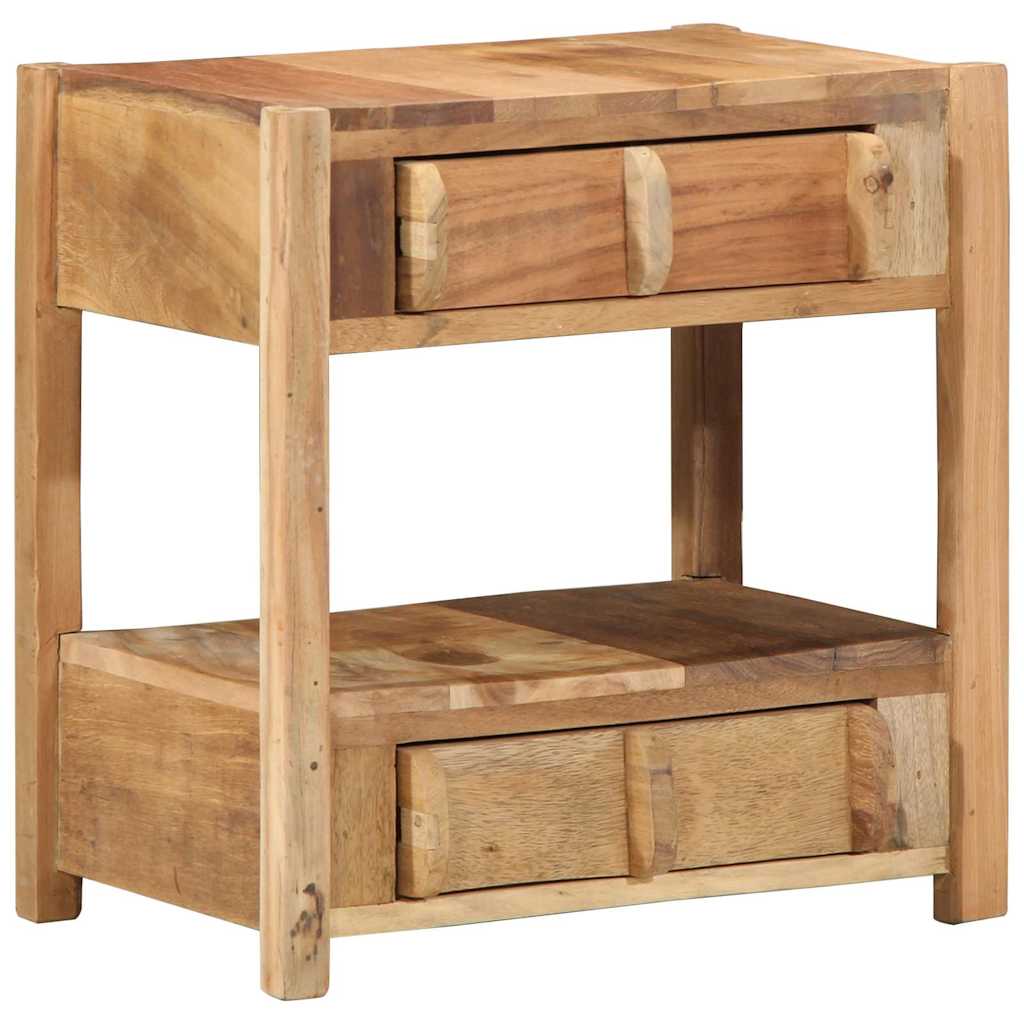 Beistelltisch Braun 43 x 32 x 46 cm Massivholz Altholz