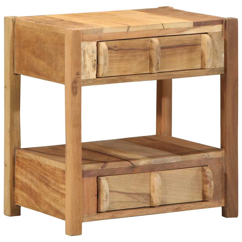 Beistelltisch Braun 43 x 32 x 46 cm Massivholz Altholz